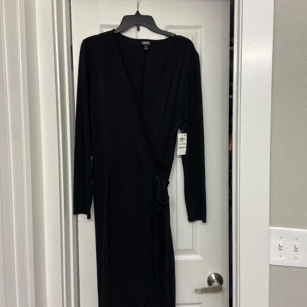 NWT black Wrap dress